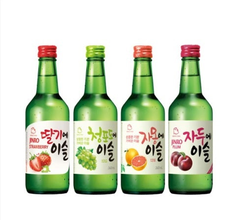 (Bundle B) Jinro Soju - Bundle of 4 x Bottles (4 Flavour) - SRA
