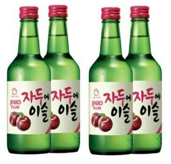 (Bundle E) Jinro Soju - Bundle of 4 x Bottles (Plum) - SRA