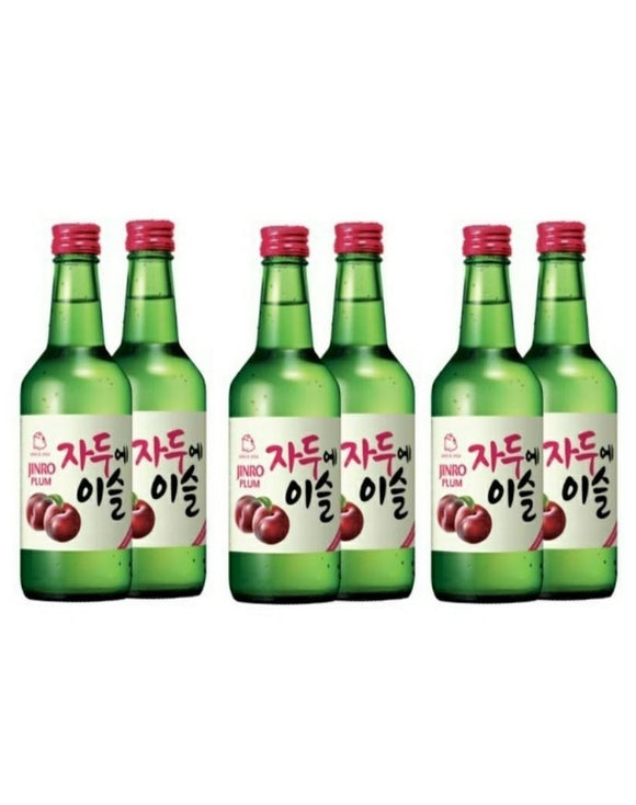 (Bundle K) Jinro Soju - Bundle of 6 x Bottles (Plum) - SRA