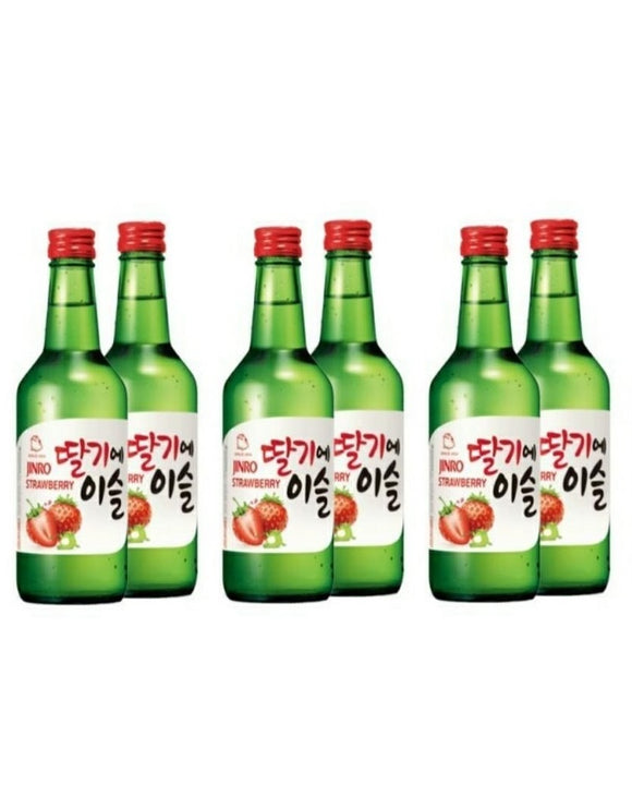 (Bundle J) Jinro Soju - Bundle of 6 x Bottles (Strawberry) - SRA