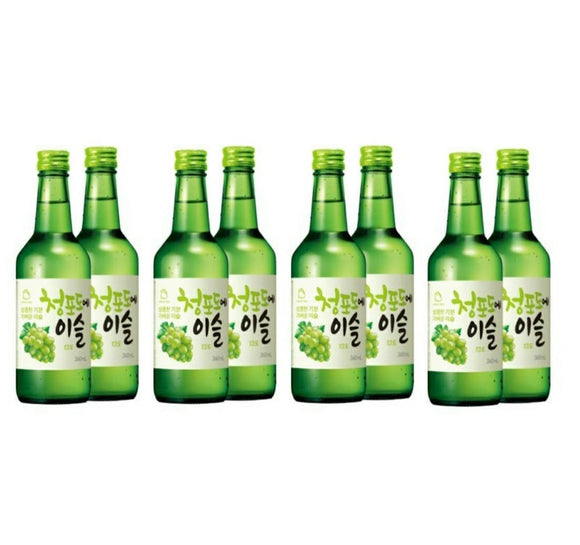 (Bundle O) Jinro Soju - Bundle of 8 x Bottles (Green Grape) - SRA