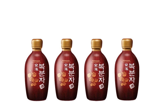 (Bundle of 4) ★Bohae Bokbunja Raspberry Wine, Abv. 14%, 375ml x 4 Bottles★ #1 Top Selling Bokbunja Wine in Korea - SRA