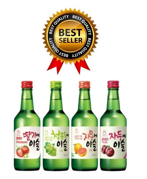 (Bundle B) Jinro Soju - Bundle of 4 x Bottles (4 Flavour) - SRA